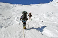 In salita sull'headwall