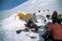 Tenda al campo due del Vinson