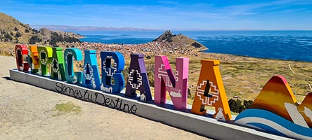 Il lago Titicaca dal mirador di Copacabana