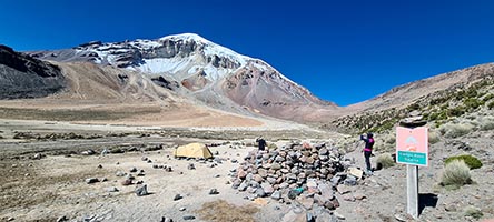 Il campo base del Sajama a 4800 m