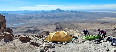 Il campo uno del Sajama a 5690 m