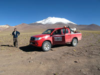 Marco prende il punto con il GPS 