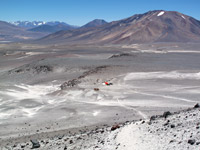 Il campo base Atacama con l'omonimo bivacco