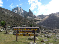 Il Kenya visto dal Naro Moru, 4200 m