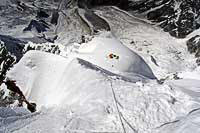 Il campo 3 dell'Ama Dablam visto dall'alto