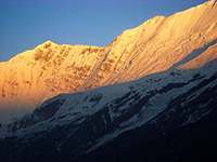 Tramonto dal campo base - 4700 m