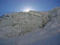 Seracchi sul plateau prima del campo uno