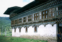 Jakar palazzo di Wangdichholing dall'esterno