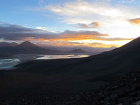 Alba sulla laguna blanca