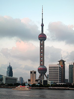 La torre Oriental Pearl TV