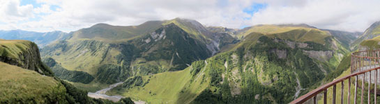 Caucaso dal belvedere di Gudauri