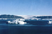 Un ghiacciaio del fiordo di Qanaaq