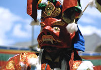 Maschera al festival di Phyang