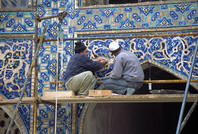 Restauri alla moschea del Jameh di Isfahan