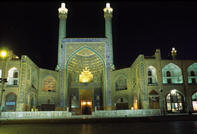 Ingresso moschea dell'Imam di notte