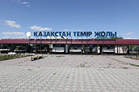 La stazione ferroviaria di Shymkent