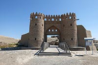 Ricostruzione della Porta principale nel sito archeologico di Otrar