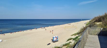 La spiaggia di Nida sul Baltico