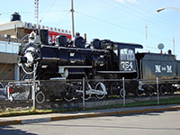 Locomotiva alla stazione ferroviaria di Chihuahua