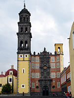 Chiesa di San Francesco a Puebla facciata in stile plateresco