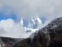 Cime tra le nuvole presso Kambachen