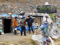 Pangpema, 5065 m, campo base nord del Kangchenjunga