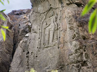 Buddha inciso nella roccia a Gilgit