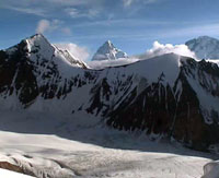 Il K2 e il Broad Peak visti dal Gondoghoro