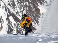 Giuseppe in arrivo al campo tre