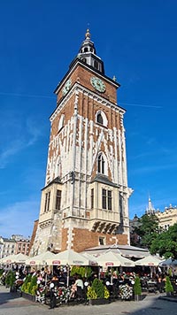 La storica torre di Gedimino sull'omonima collina al centro di Vilnius