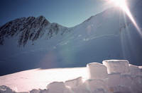 Il traverso che conduce al Denali Pass visto dal campo alto