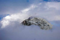 Il Broad Peak dal campo base del K2